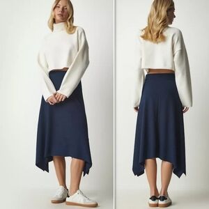 ALQUEMA blue Lula micro pleaded skirt